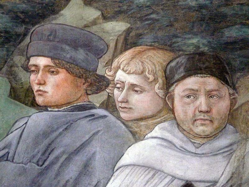 Fra Filippo Lippi Selfportait with pupils oil painting picture